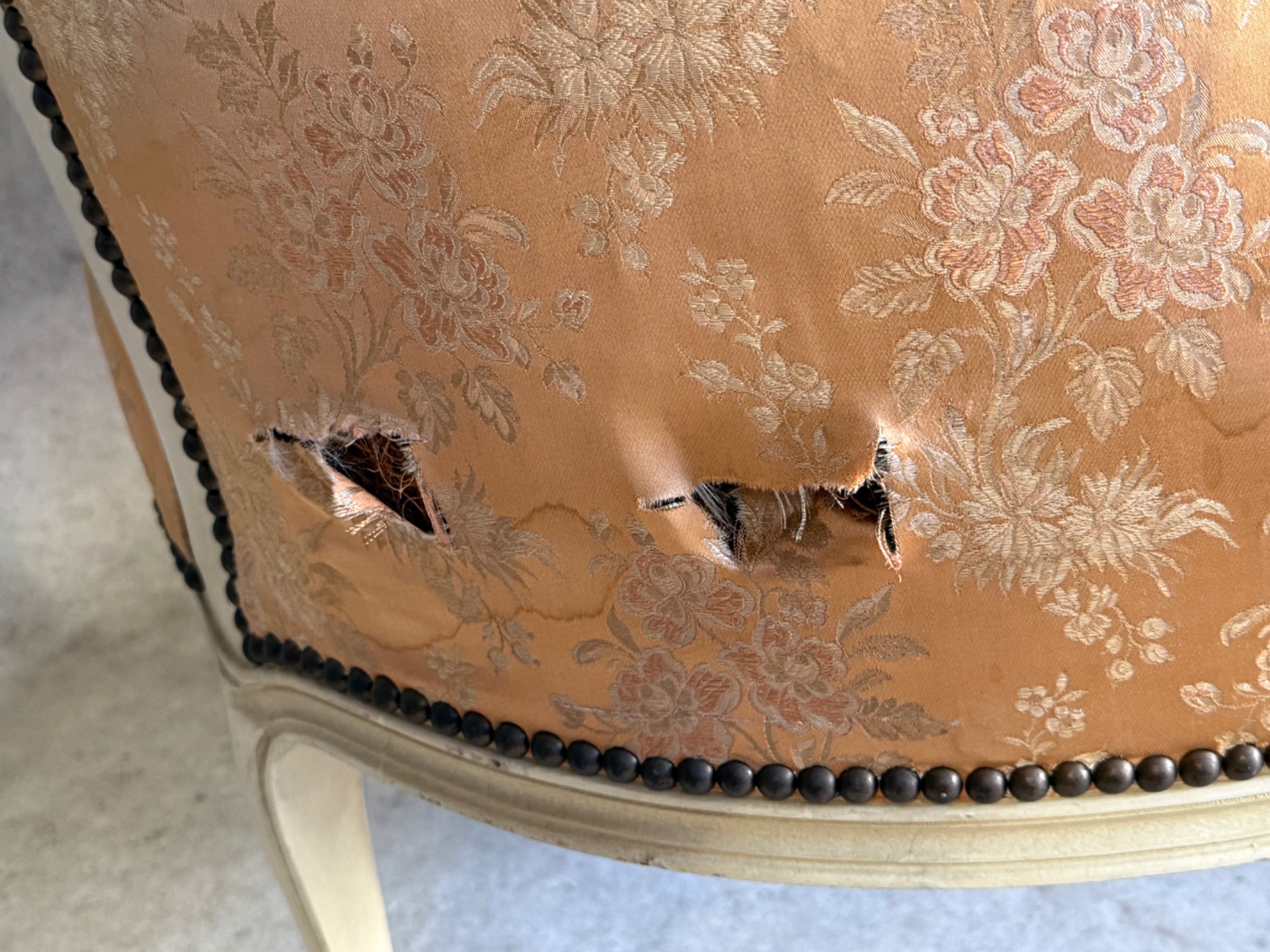 A Pair of French Bergere Armchairs A Pair of French Bergere Armchairs